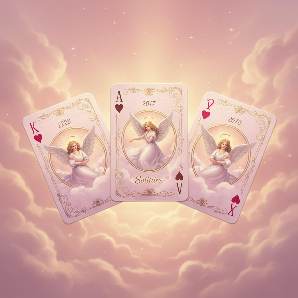 Solitaire: Classic Angel Dates key art with angel-themed cards